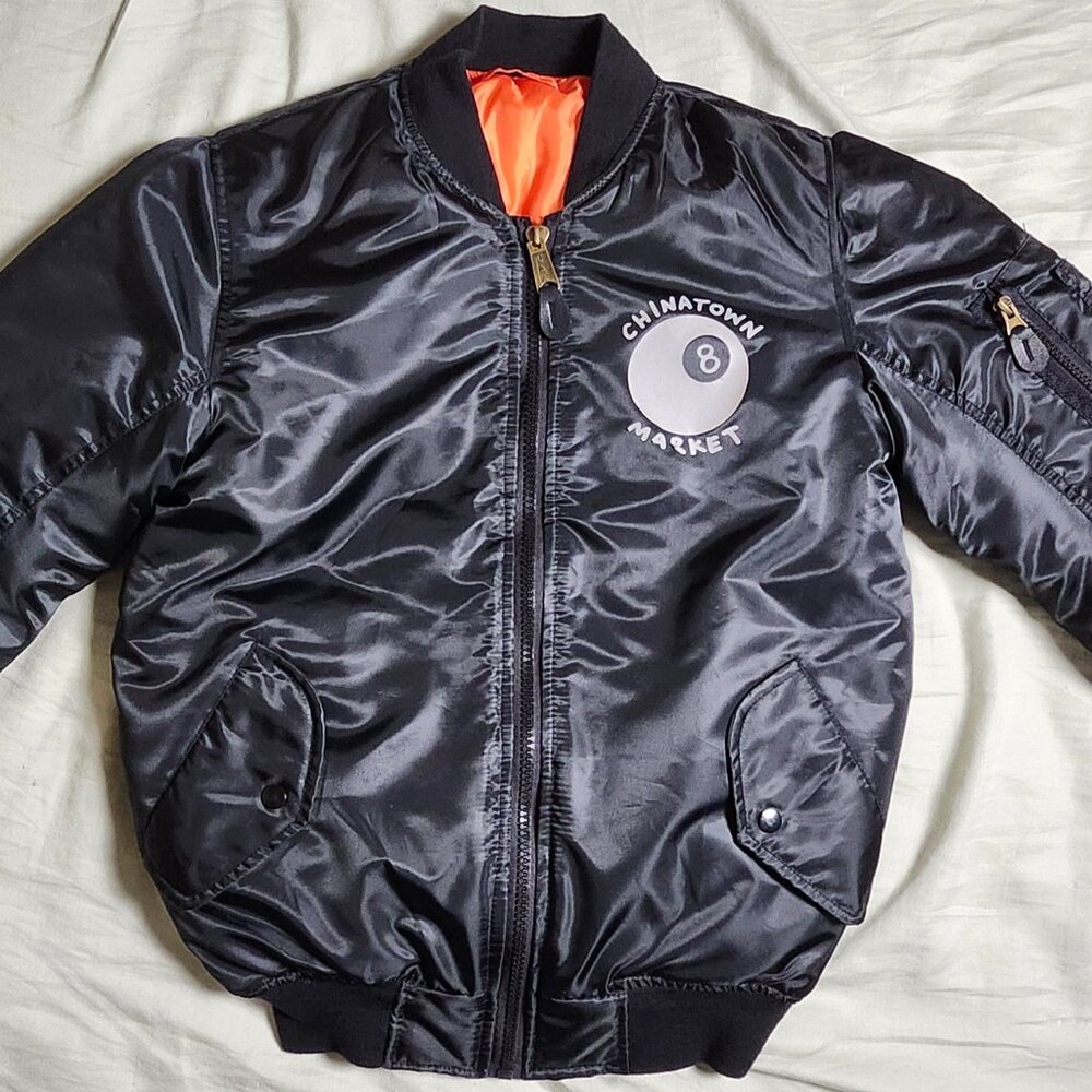 Maximos USA Men's Stylish Reversible Bomber Jacket Size Extra Small